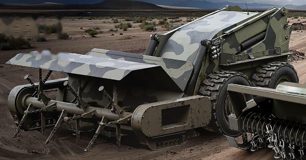Rockeat demining machine