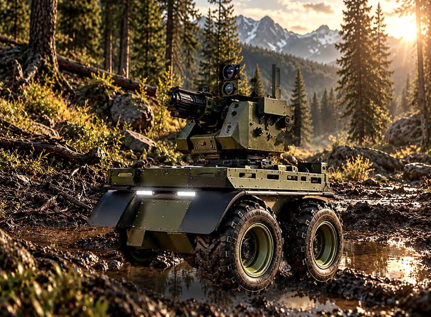 Concept visualisation: WF25 with Remote weapon station
